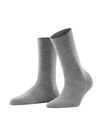 FALKE | Chaussettes Soft Merino black | hellgrau